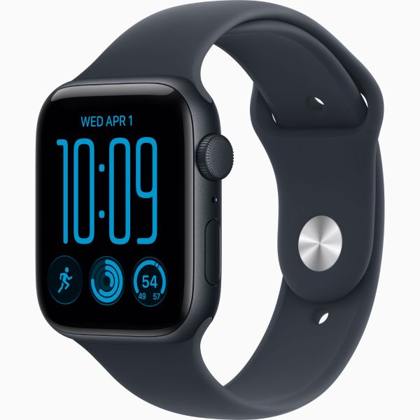 Apple Watch SE 3 GPS + Cellular 40mm Midnight Aluminium Case with Navy Blue Sport Band - S/M (MJLG4MP/A)